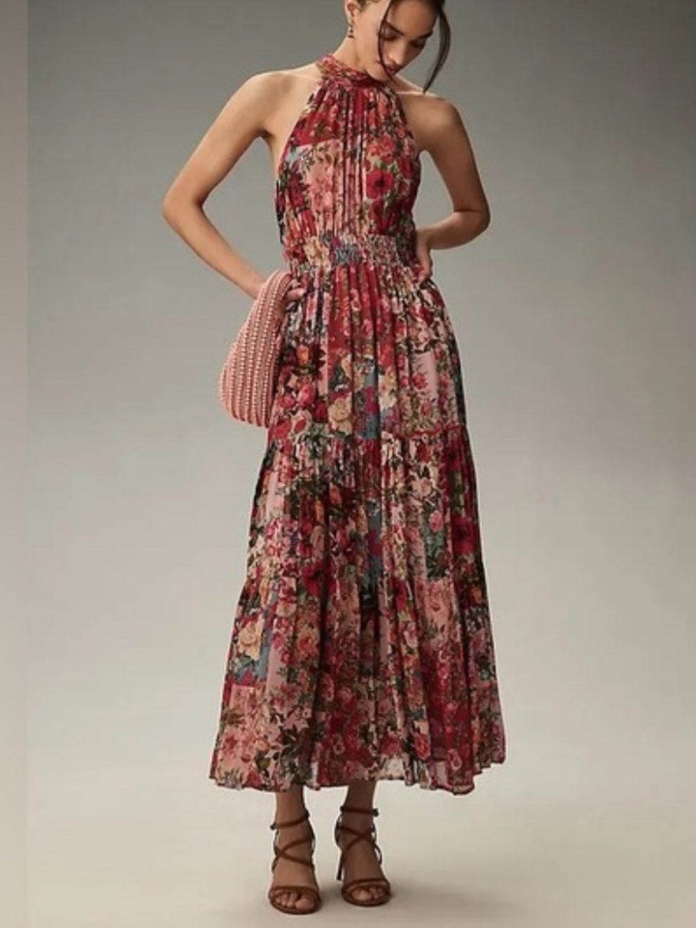 Anthropologie The Somerset Maxi Dress.  Halter Edition. Petite XS.